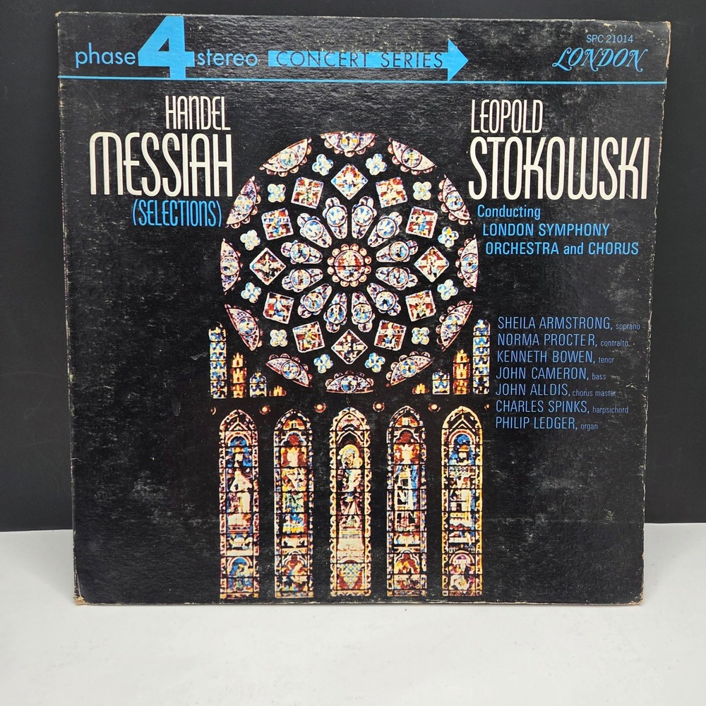 London Handel Messiah Selections Stokowski LSO Phase 4 Stereo LP SPC 21014 Vinyl